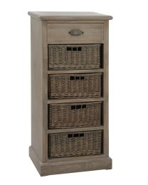 Armoire 4pan+tiroir Bs Gris W