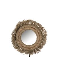 Miroir Mael Rond Herbes Naturel - Par 4