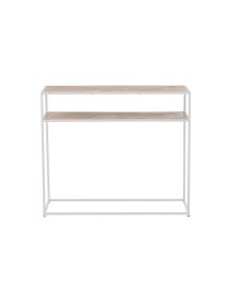 Console Zigzag Wood/metal Natural/white