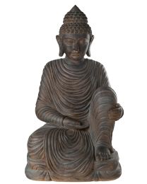 Bouddha Assis Exterieur Magnesium Marron