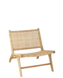 Lounge Chair Loose Weaving Rattan Natural