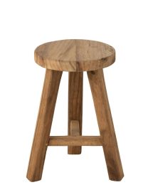 Tabouret Rond Teck Recycle Naturel