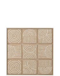 Tableau Grille Papier Beige - Par 0