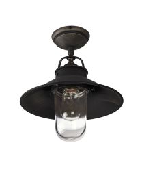 Country Outdoor Pendant Lamp Antique Dark Bronze Color