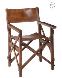 Direct Chair Pliable Wood/leather Cognac Xx