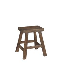 Tabouret Rectangulaire Bois Marron