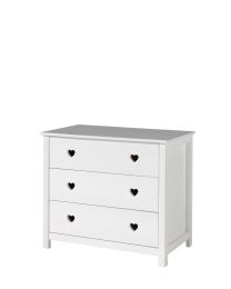 Amori Chest Of 3 Drawers White *