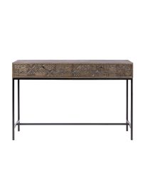 Wall Table With Unique Design, 2 Drawer