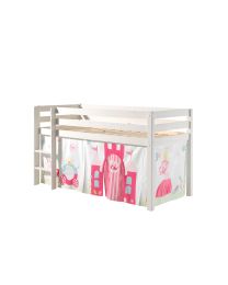 Pino Lot Avec Lit Compact Blanc  Et Housse Princesse