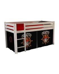 Pino Lot Avec Lit Compact Blanc Et Housse Pirates