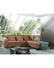 Corner Sofa In Mocca Color Incl Cushions