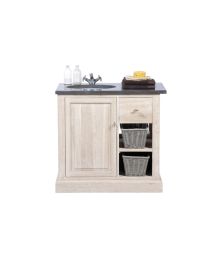 Oak Bathroom Cabinet 90 Cm Janis