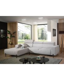 Corner Sofa With Fixed Cushions And Adjustable Headrests