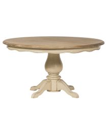 Table Ronde (ø145cm) Plateau Teck Placage