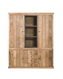 3-door Display Cabinet In Recycled Teak