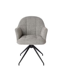 Chaise Pivotante, Revêtement Gris Clair - Par 2