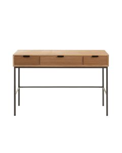 Console 3 Tiroirs Bois/metal Naturel