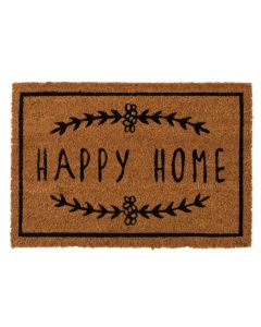 Paillasson Happy Home Coco Naturel/noir