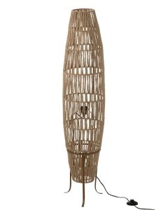 Lampadaire Tissage Jute Beige Large