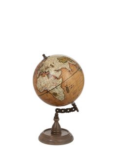 Globe Sur Pied Bois Rouille/naturel Medium