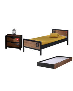 This Alex-combination Contains A  Bed 90x200cm * And A Slat 13s And A  Underbed * And A  Nightstand *