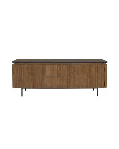 Tv Cabinet With Ribbed Structure. 2 Drawer And 2 Doors