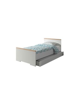 This London Combination In White Consists Of A Bed (90x200) With Drawer.