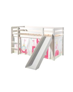 This Pino-combination Contains A Pino  Mid Sleeper + Slide White  And A Curtain Princess