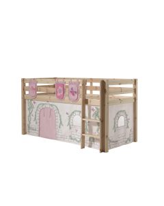 This Pino-combination Contains A Pino  Mid Sleeper Natural  And A Curtain Birdy And A 3 Pockets Birdy