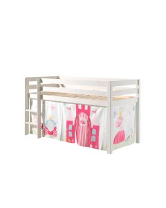 Pino Lot Avec Lit Compact Blanc  Et Housse Princesse