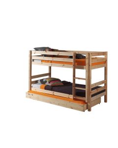 This Pino-combination Contains A Pino Bunk Bed H140cm  Natural  And A Pino Underbed 90x195cm Natural