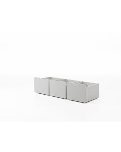 Pino Set Of 3 Drawers White