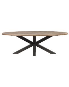 Table à Diner Ovale Piètement Métal (240 X 120cm)