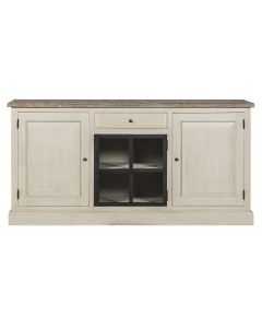 Sideboard With 1 Glass Door, 2 Wooden Doors 1 Drawer